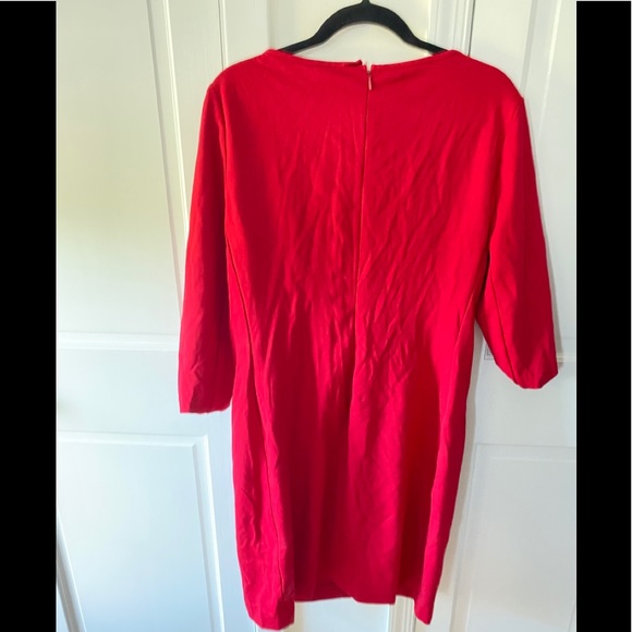 Lauren Ralph Lauren size 16 red long sleeve dress - Picture 2 of 3